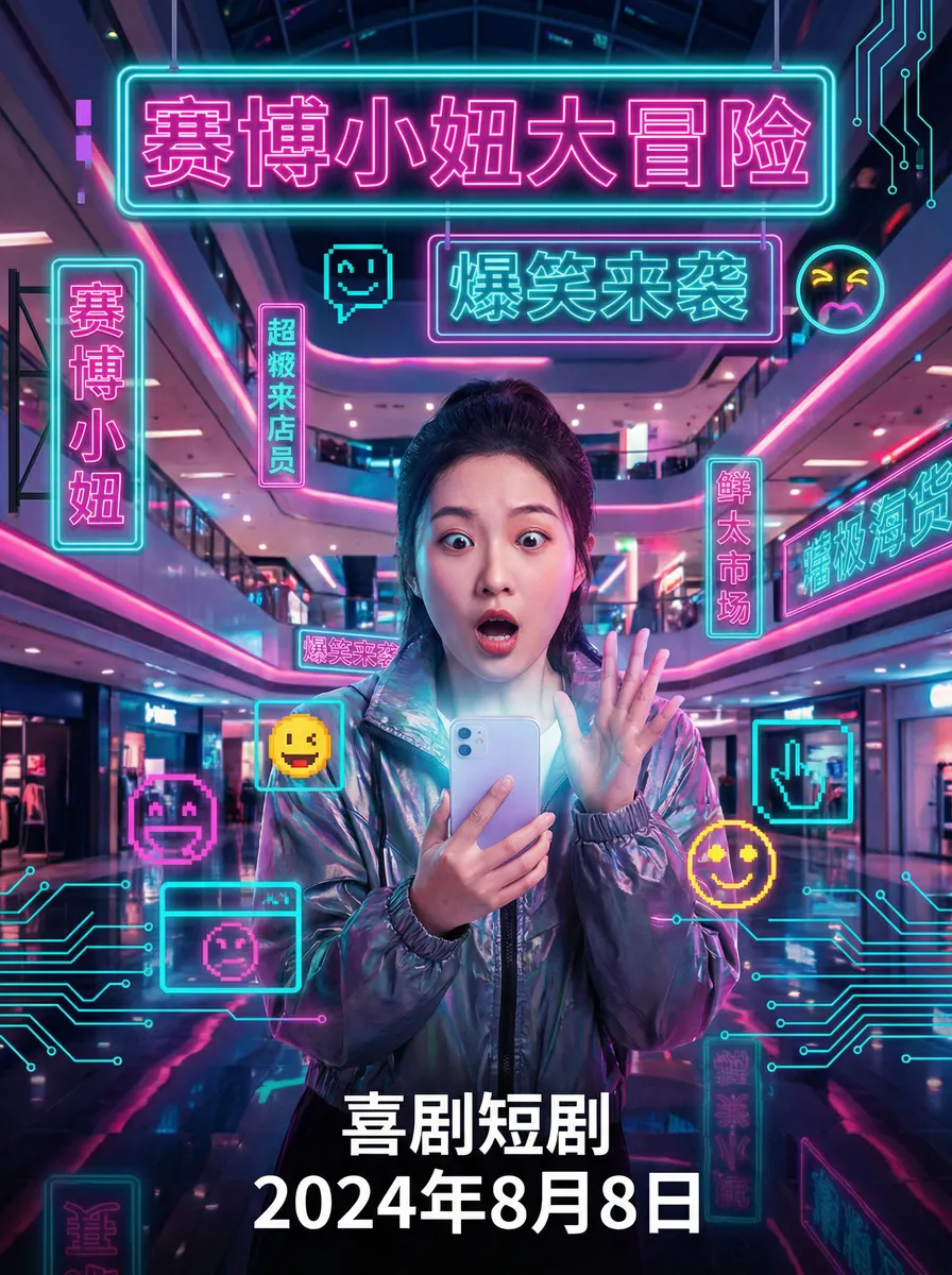 lutube官方入口 搞笑喜剧短剧 - 赛博小妞大冒险海报